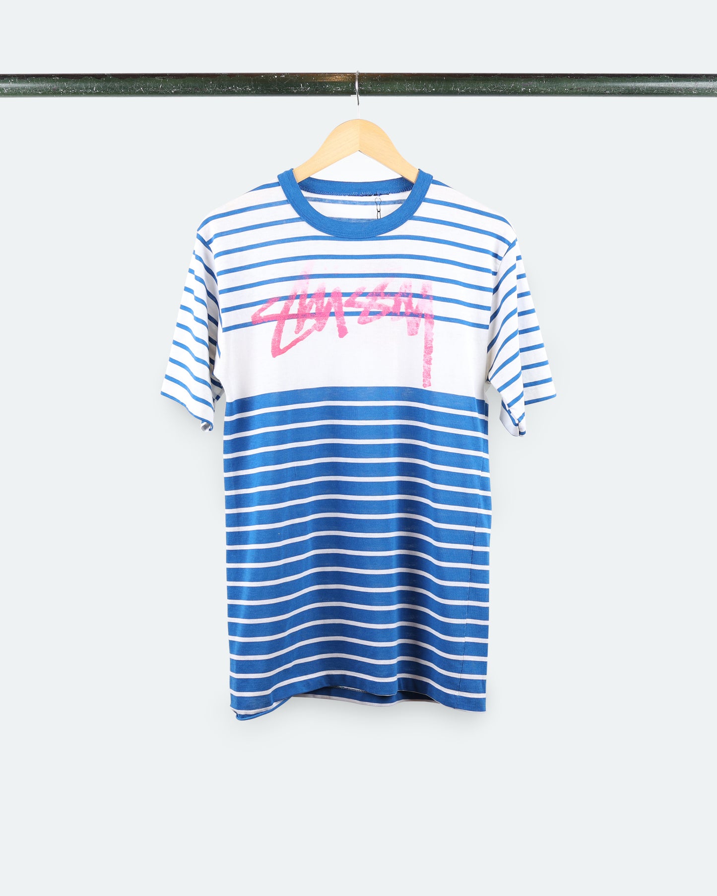 Vtg Stüssy Striped Tee