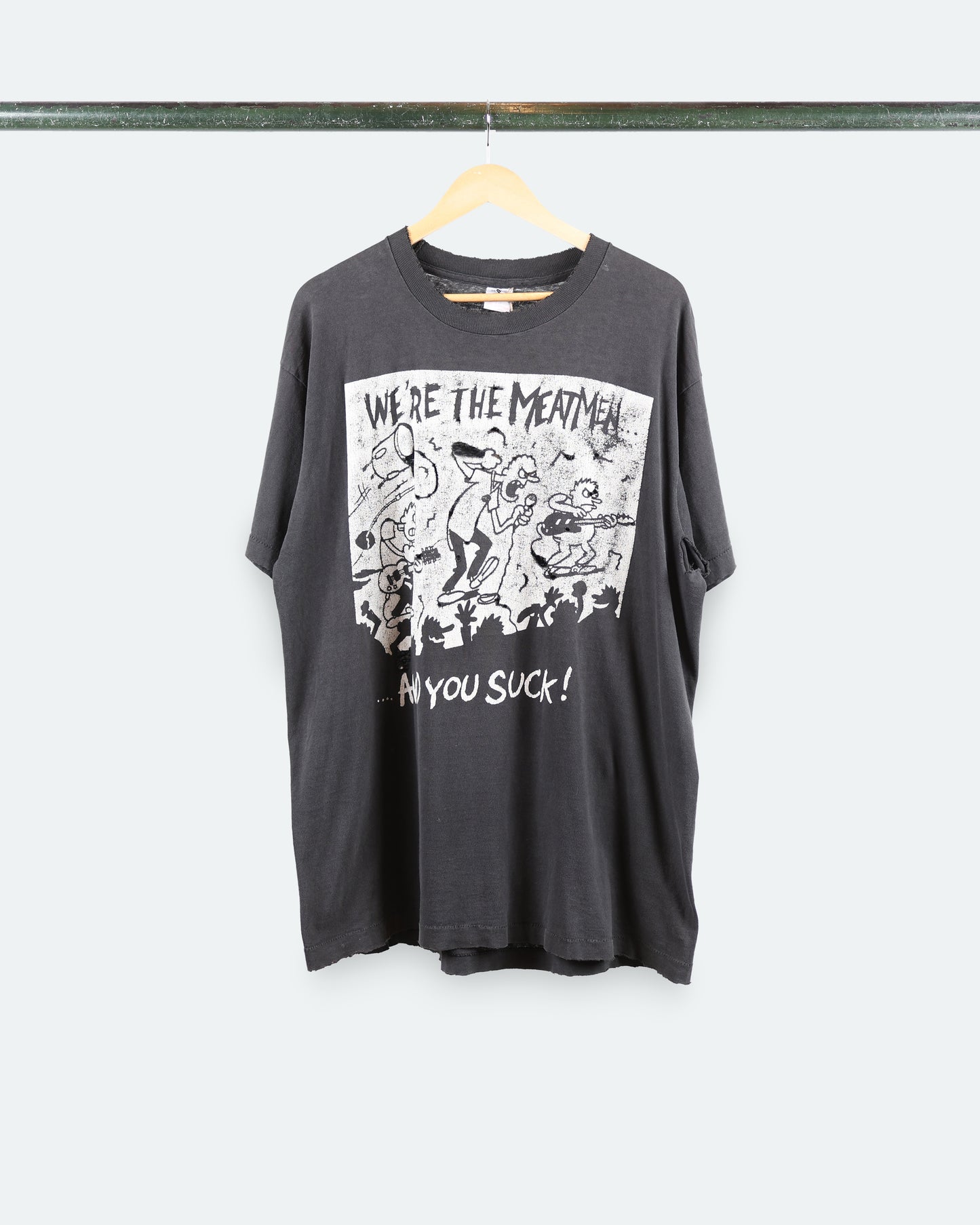 Vtg The Meatmen Punk Tee