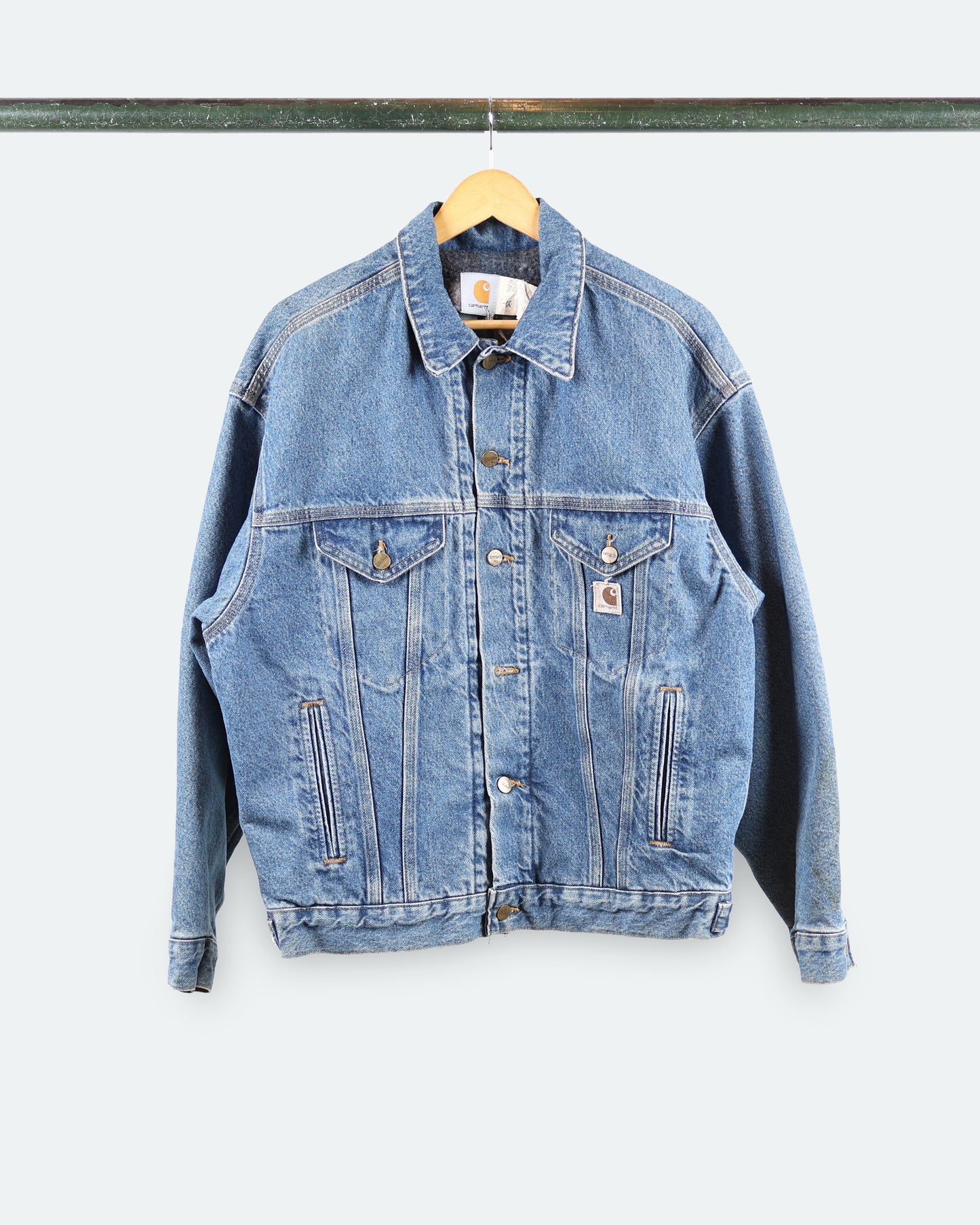 Vtg Carhartt Denim Jacket