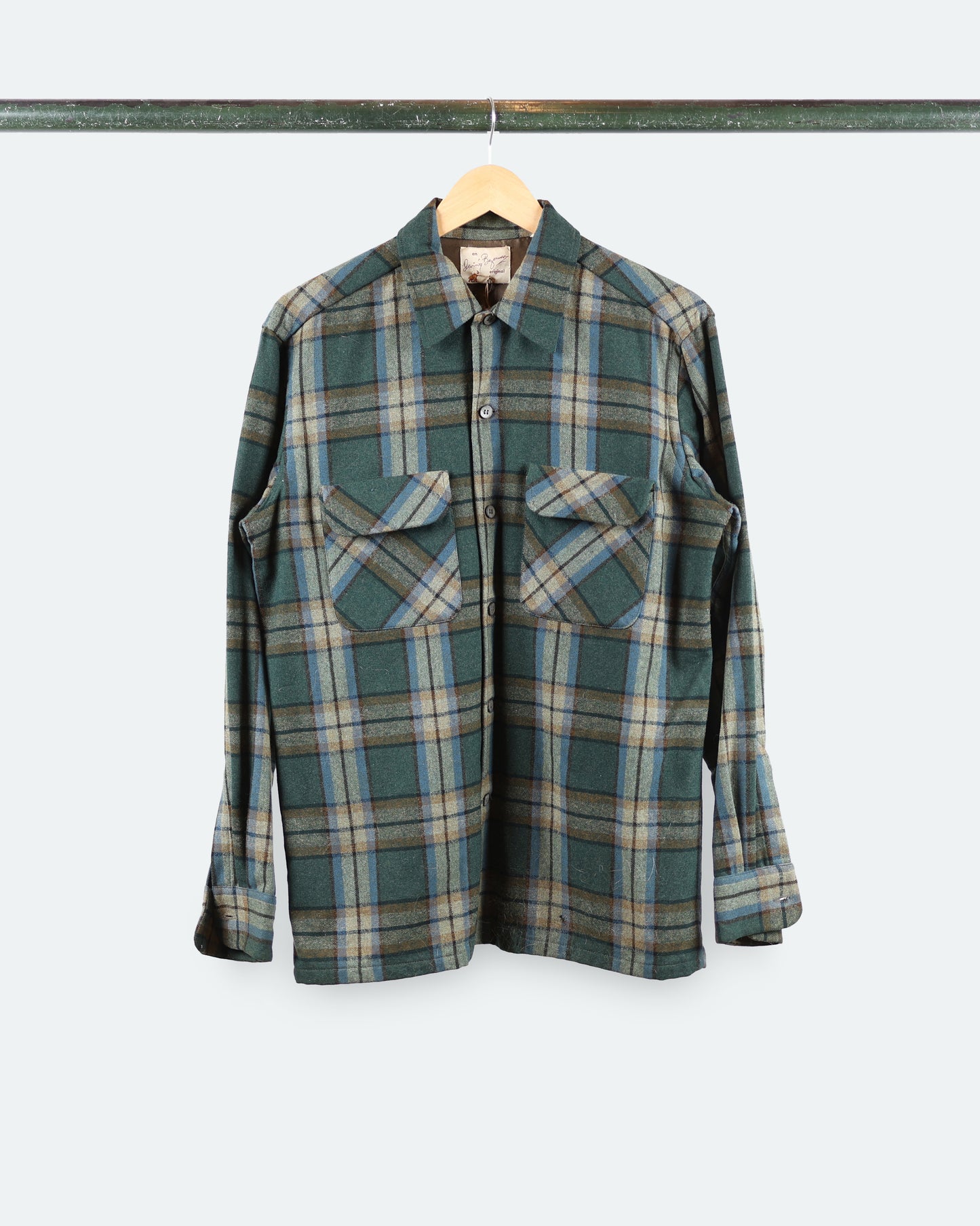 Vtg Irving Bozeman Wool Flannel