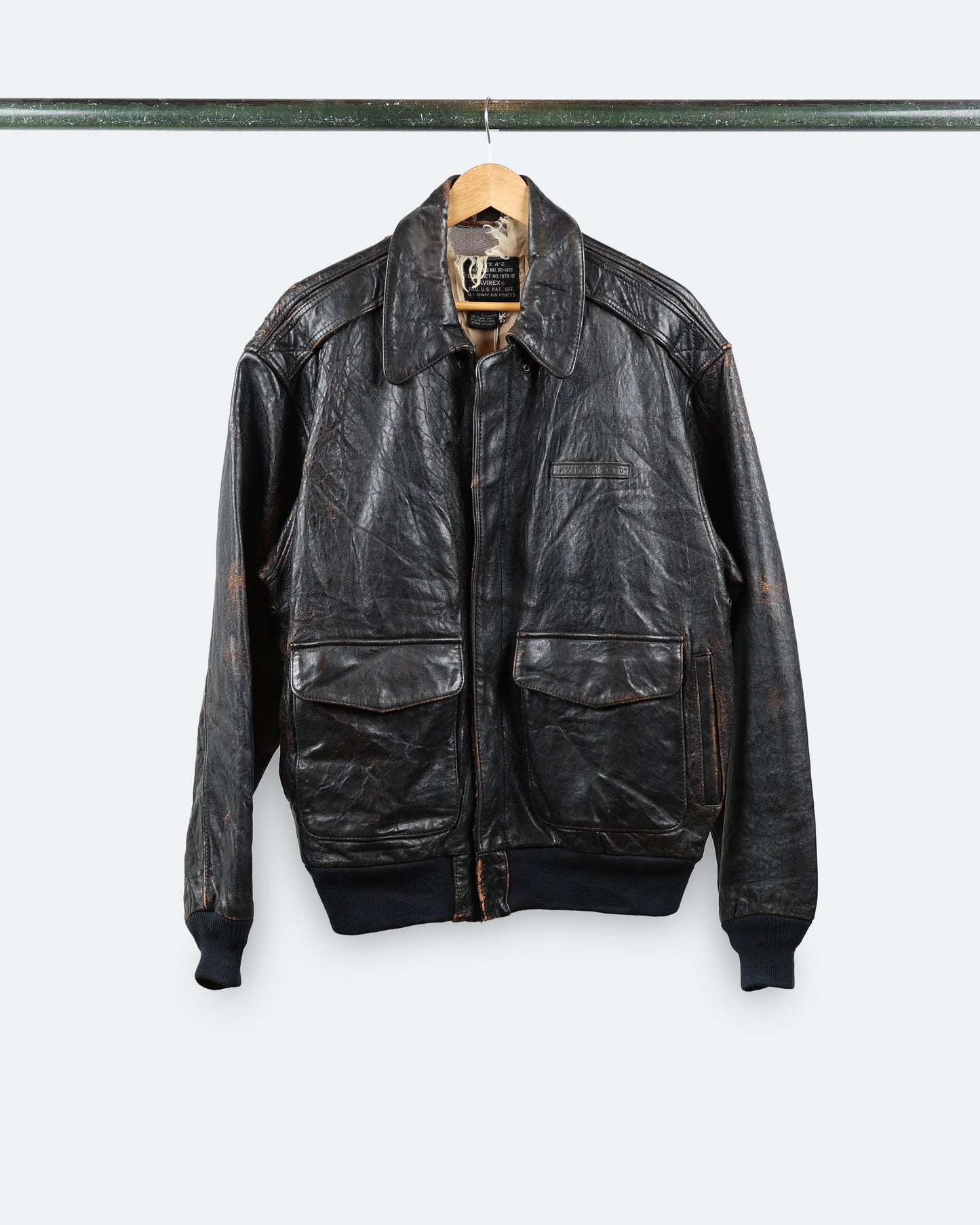 Vtg Avirex Leather Jacket Type A2