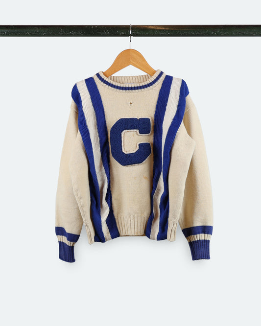 80s Dehen Wool "C" Letterman