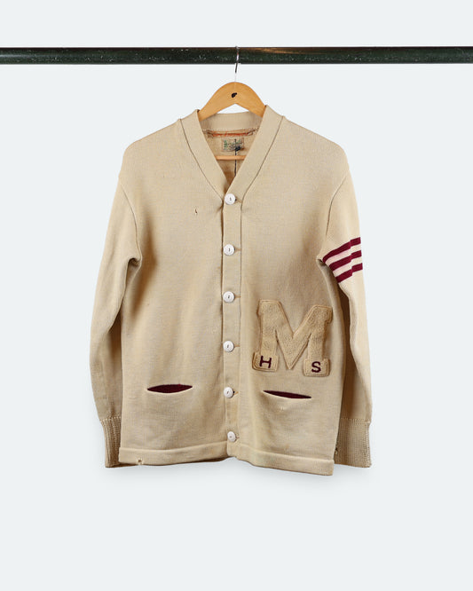 50s Wool Cardigan "M"