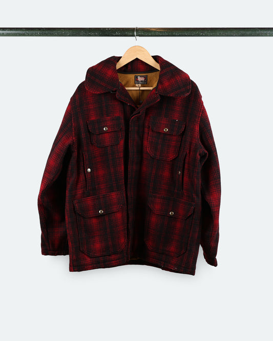 50s Woolrich Black and Red Utility Flannel