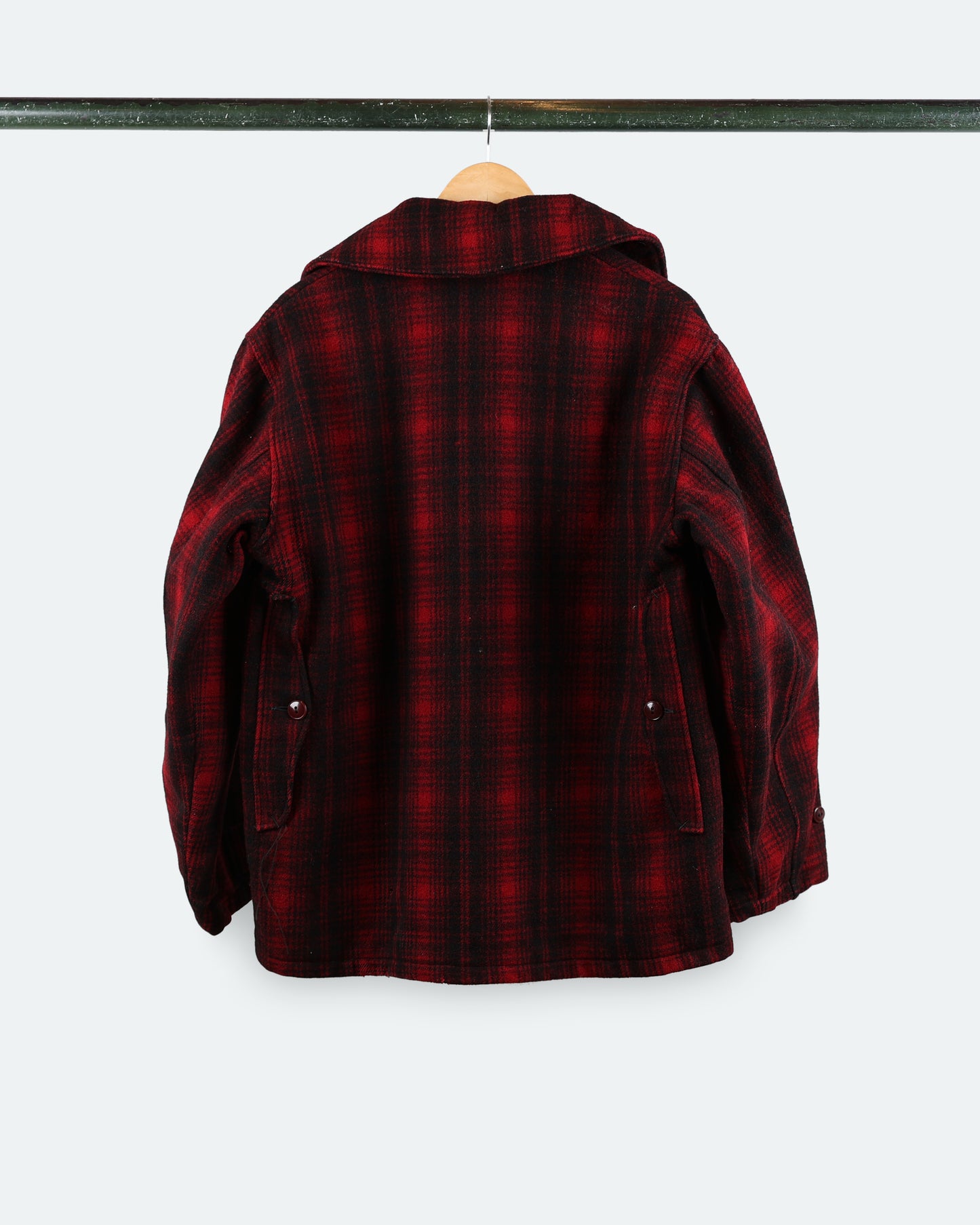 50s Woolrich Black and Red Utility Flannel