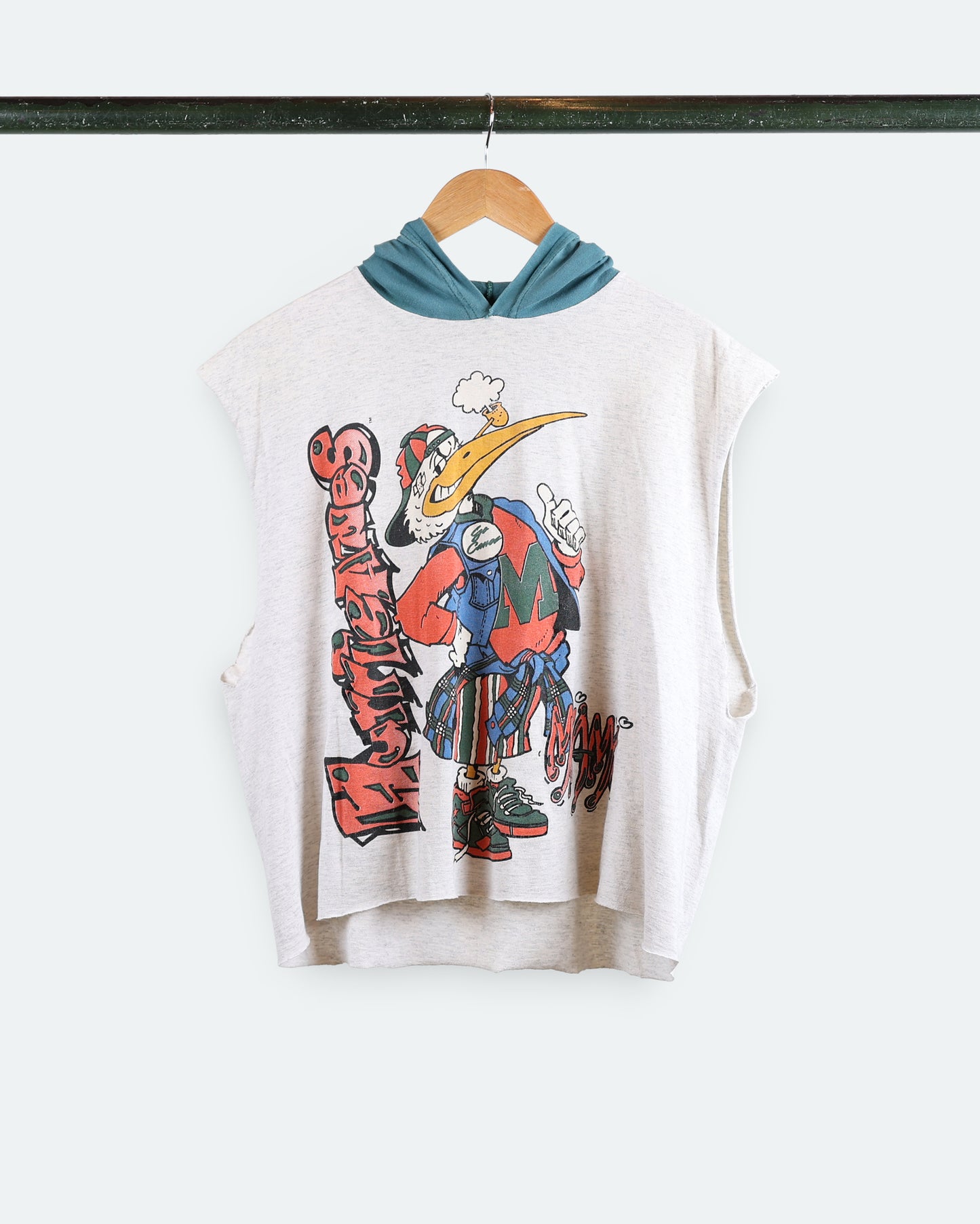 90s Miami Hurricanes Hooded Tank Top