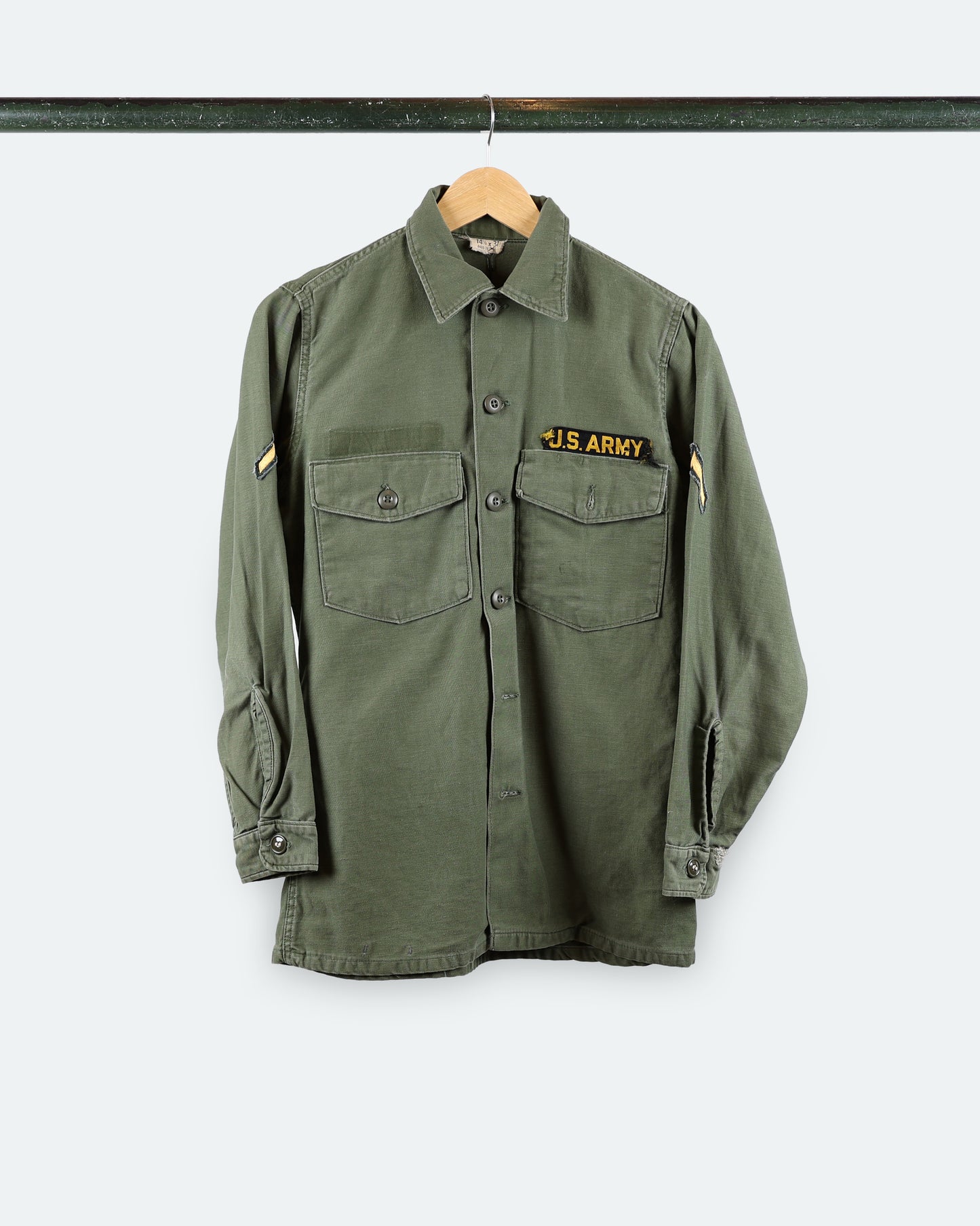 Vintage U.S. Army OG-107 Shirt *PFC Patch