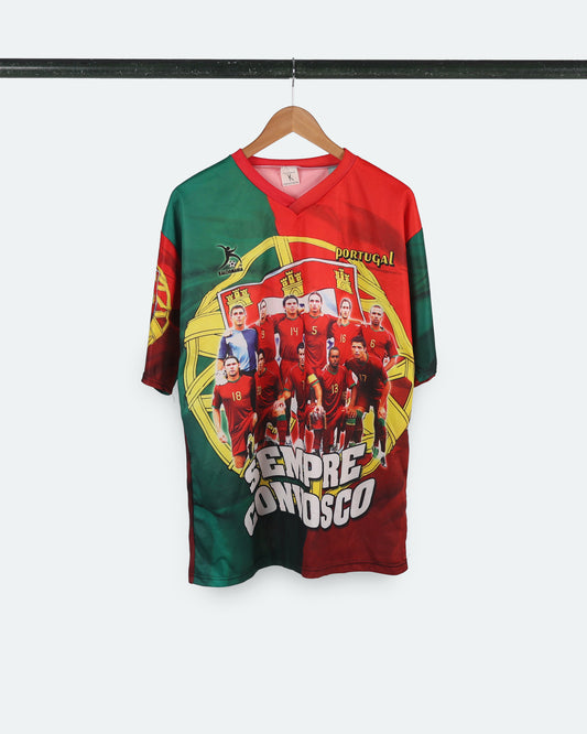 Vintage Portugal Ronaldo AOP Jersey