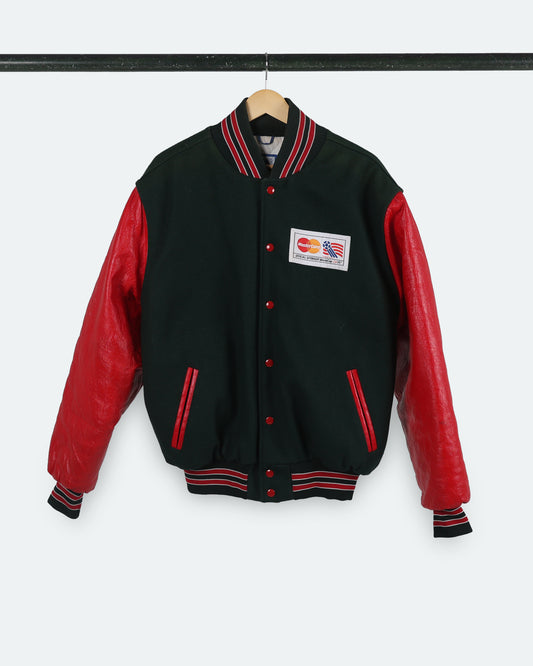 1994 World Cup USA Leather Sleeve Varsity Jacket
