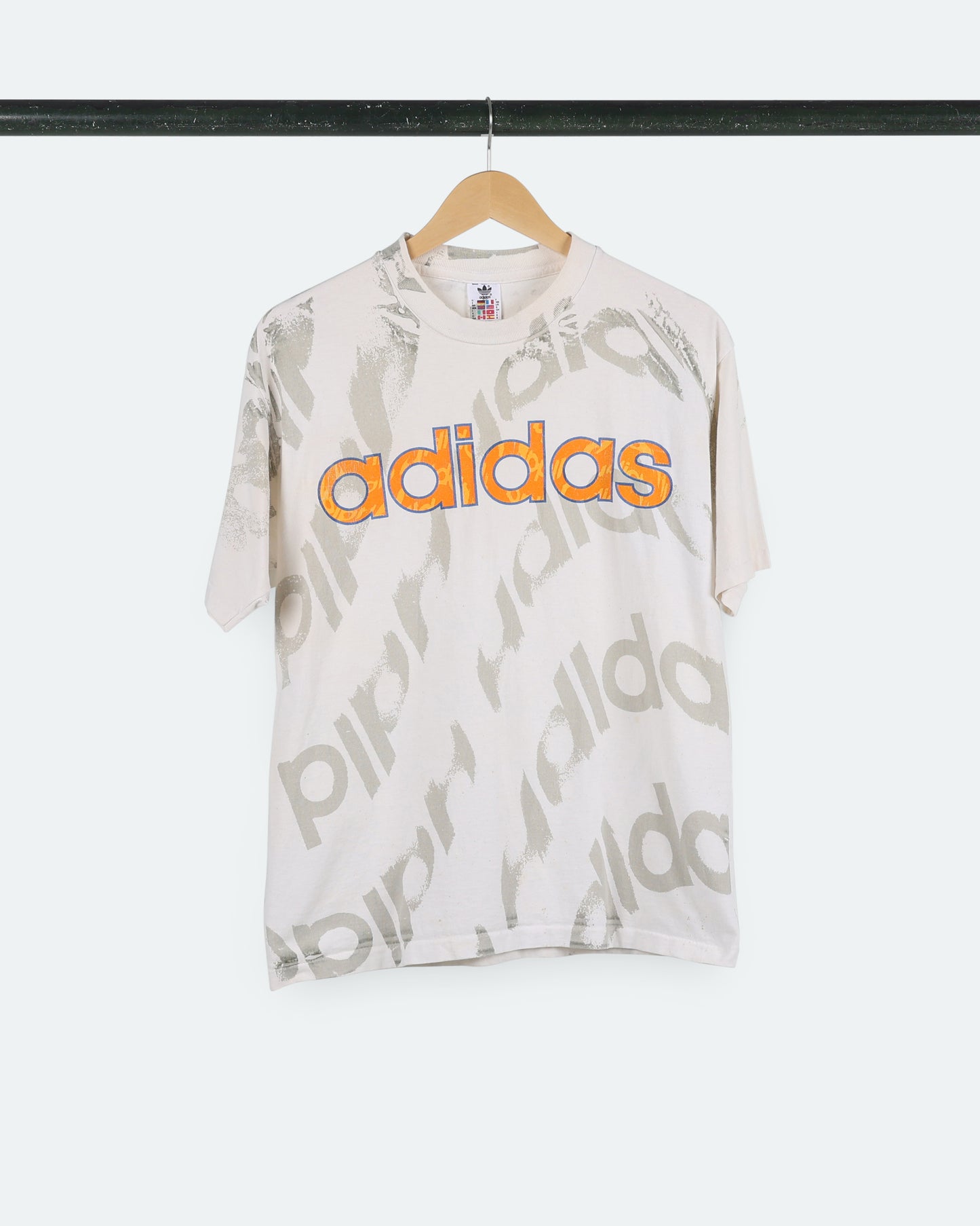 Vintage Adidas Allover Print Logo Tee