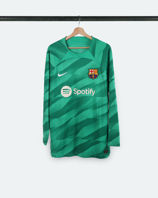 2023 FC Barcelona Green Goalie Jersey