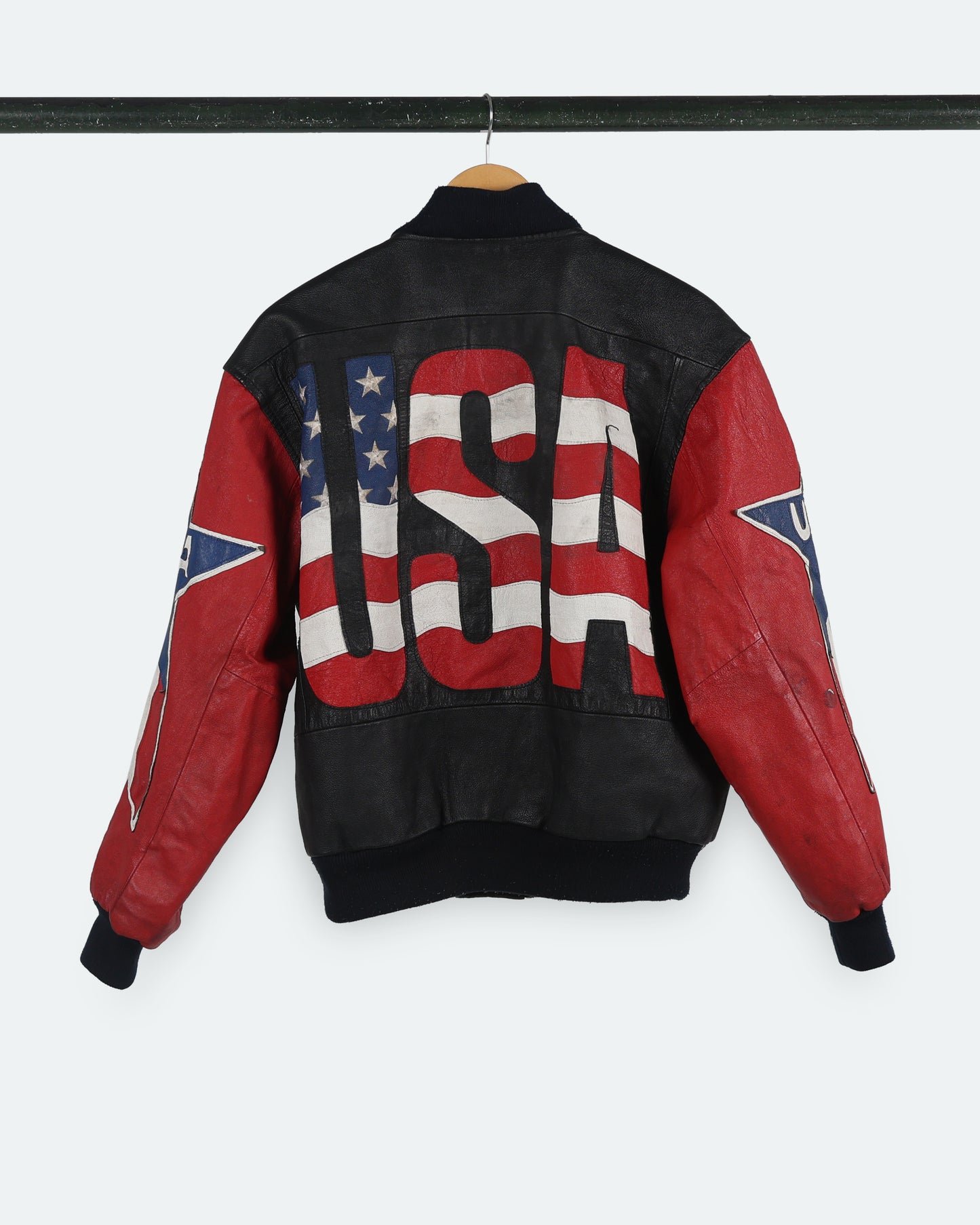 U.S.A. Michael Hoban Leather Jacket