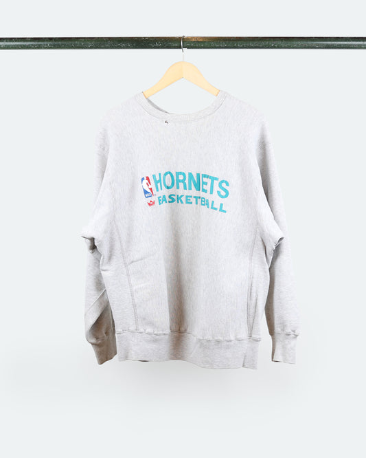 90s Sand-Knit Hornets Crewneck
