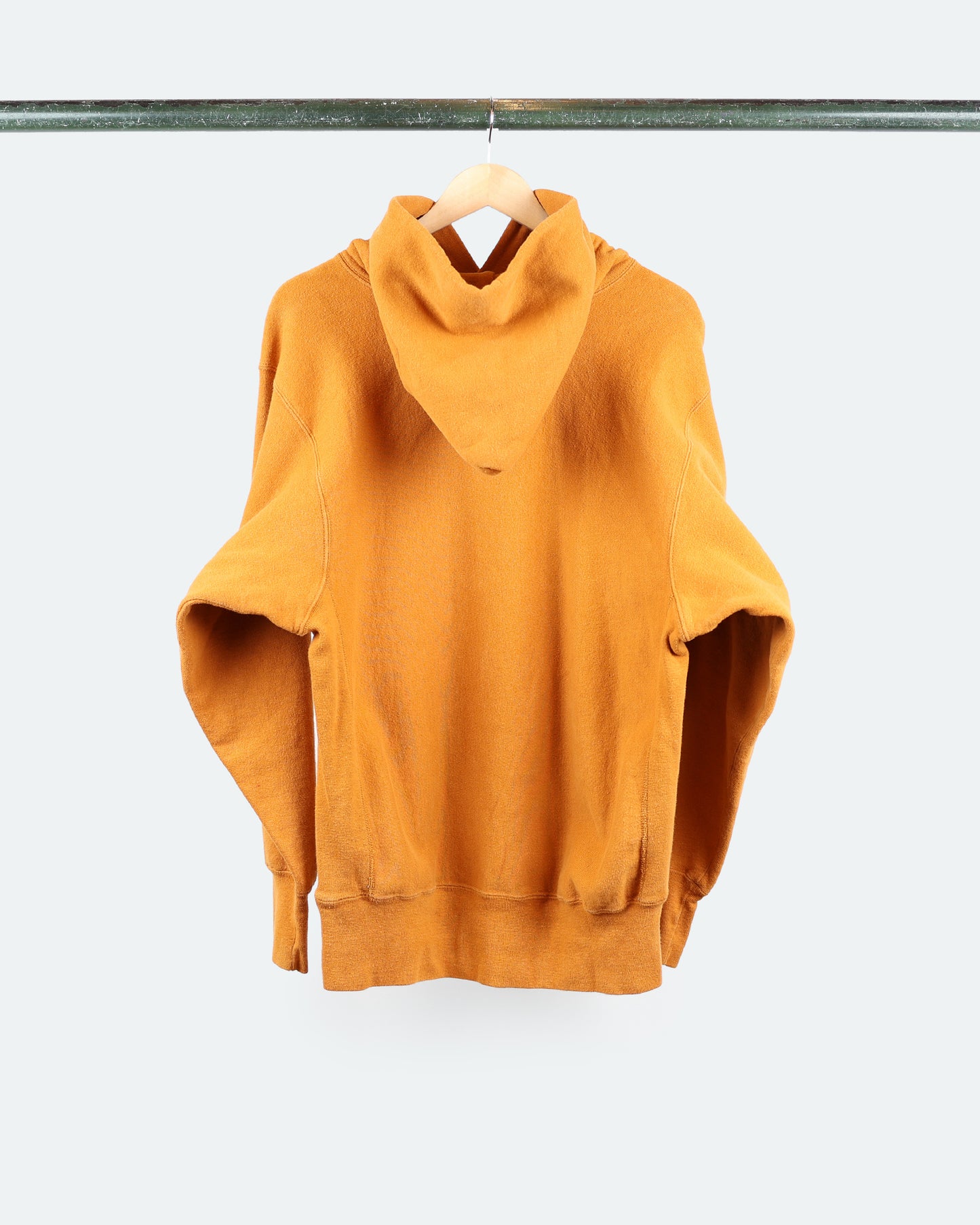 90s Reverse-Weave Orange Hoodie