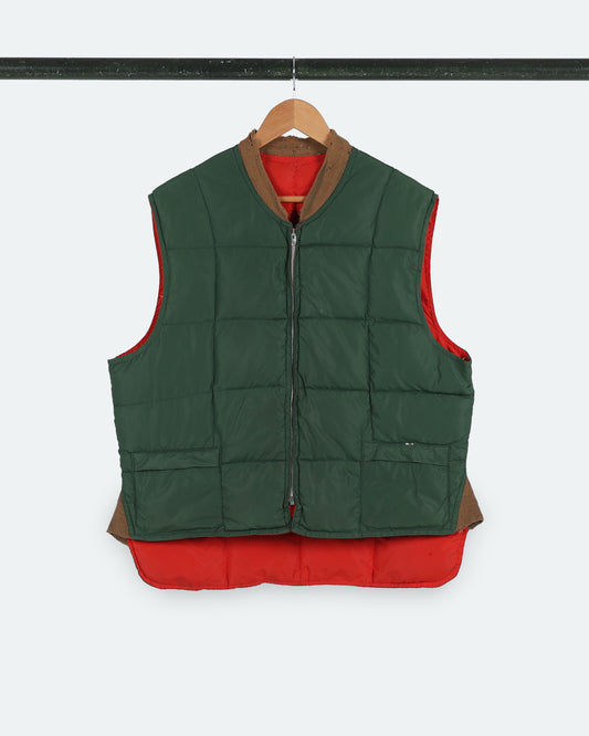 Vintage Reversible Puffer Vest