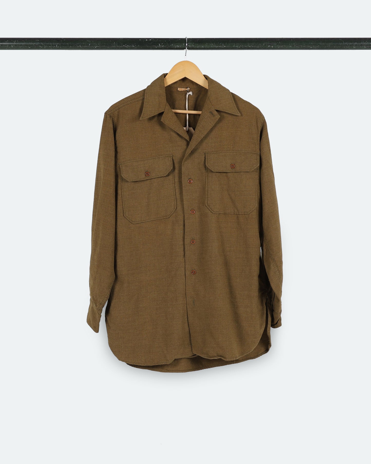 Vintage Twin Pocket Military Button Up