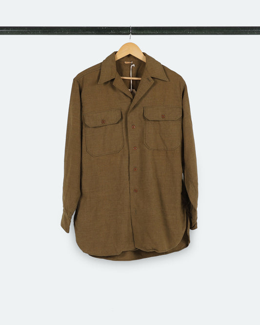 Vintage Twin Pocket Military Button Up