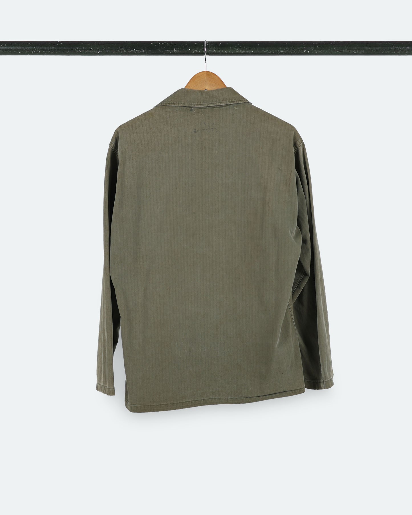 Vintage Herringbone Military Utility Shirt