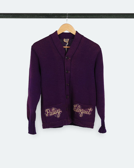 1952 Patsy Cloquet Collegiate Cardigan