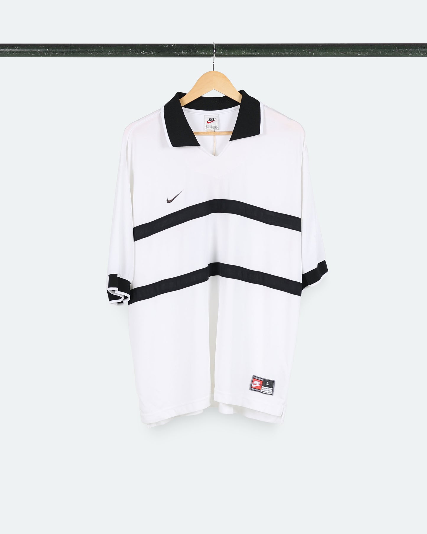 90s B&W Nike "3" Polo