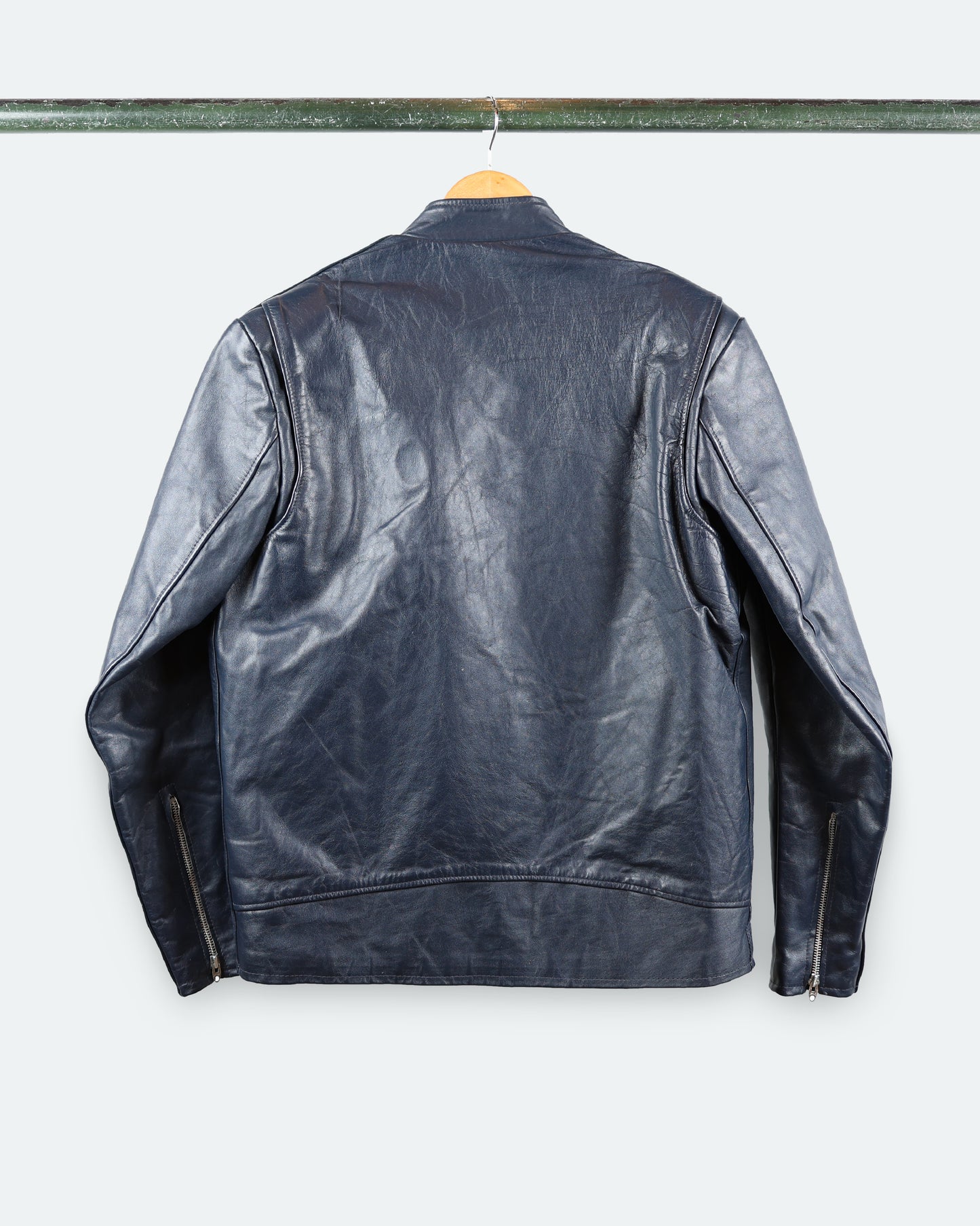 80s British Cycle Leathers Jacket