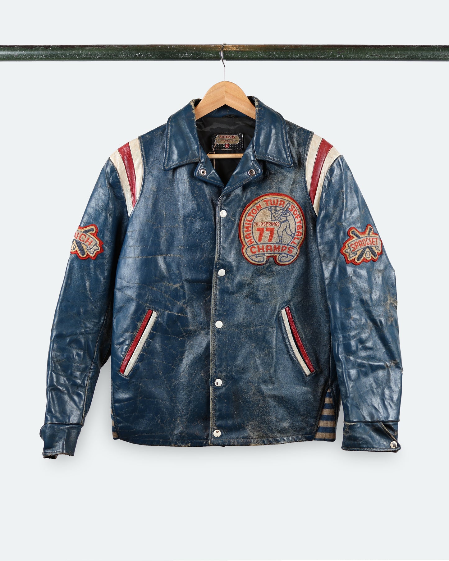 70s 'Cold Springs' Varsity Leather