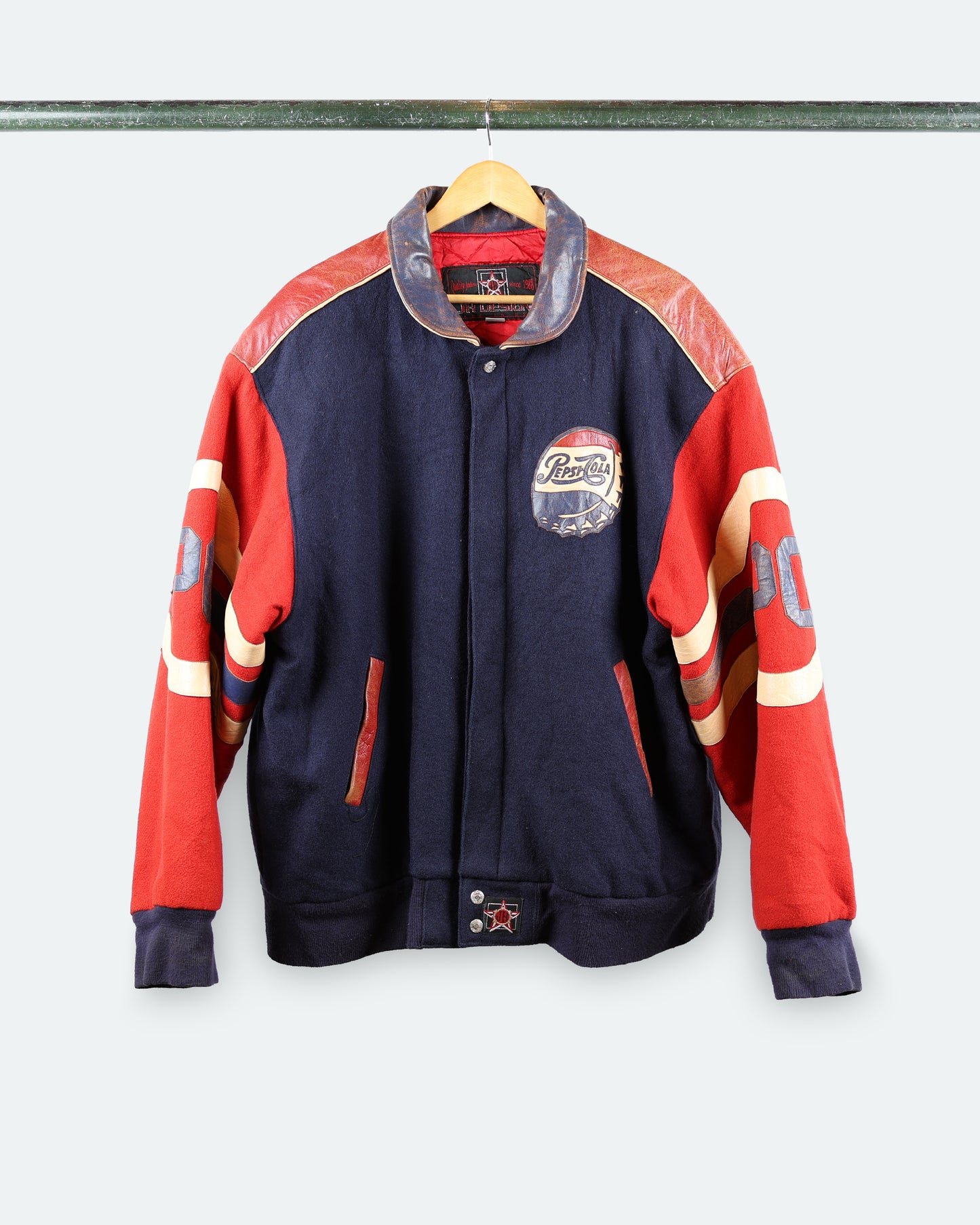 90s Pepsi Varsity Leather Bomber