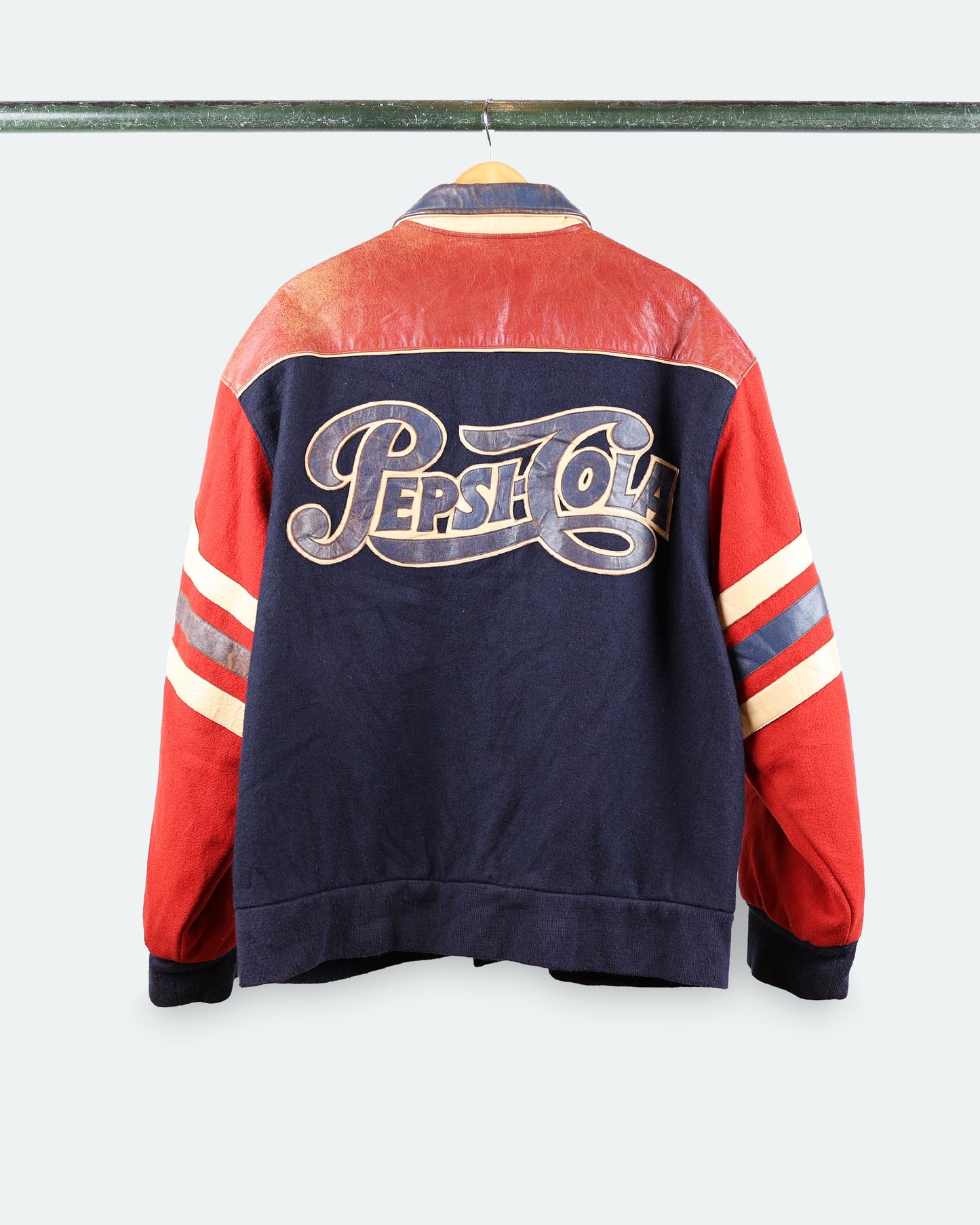 90s Pepsi Varsity Leather Bomber