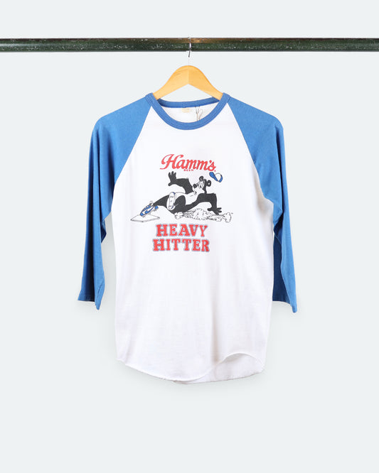 80s Hamm's Beer Raglan Tee