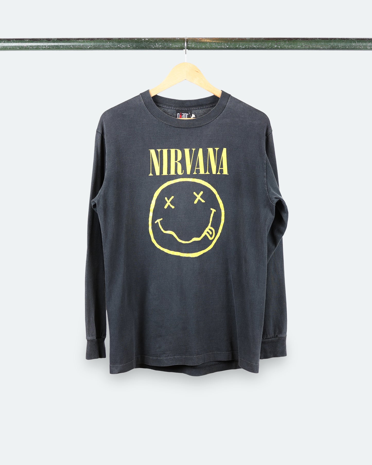 90s Nirvana 'Smiley' Long-Sleeve