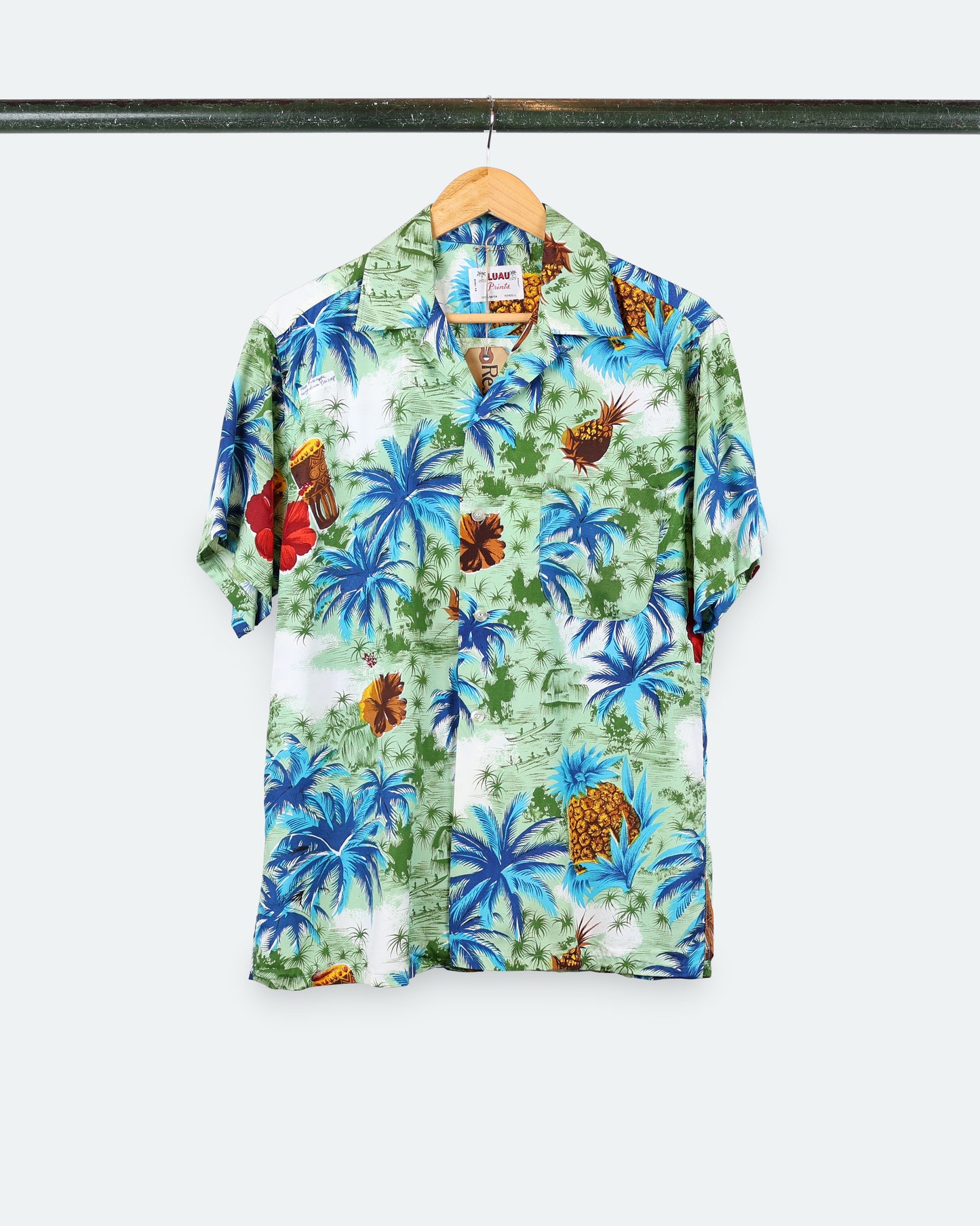 40s Luau Prints Aloha Shirt