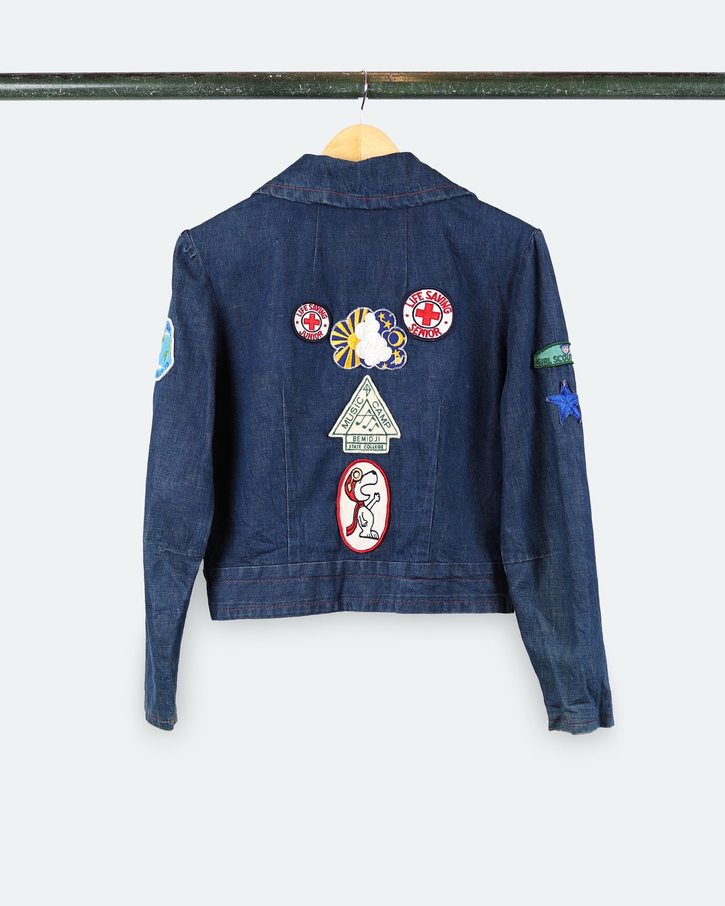 Vintage Girl Scouts Denim Zip Jacket
