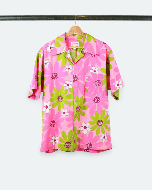 Vintage Pomare Tahiti Pink Shirt