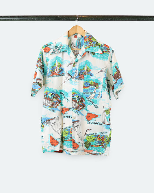 Vintage Barbados Short Sleeve Button Up