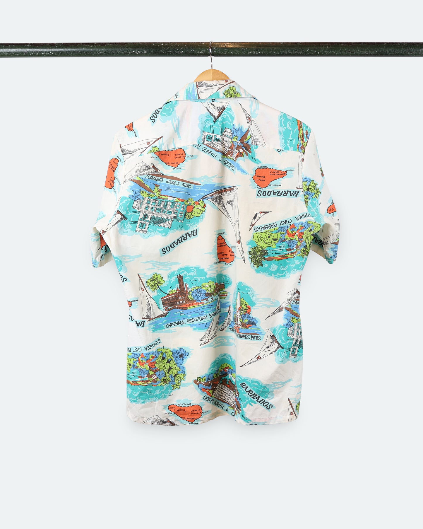 Vintage Barbados Short Sleeve Button Up