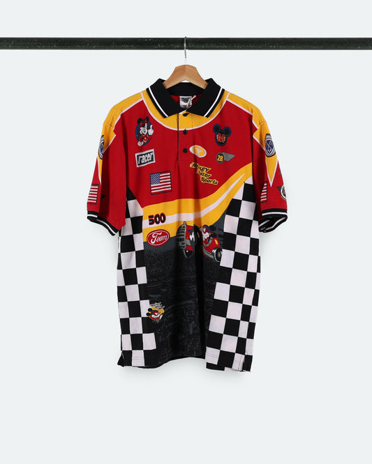 Vtg Mickey Motor Sports Polo Shirt