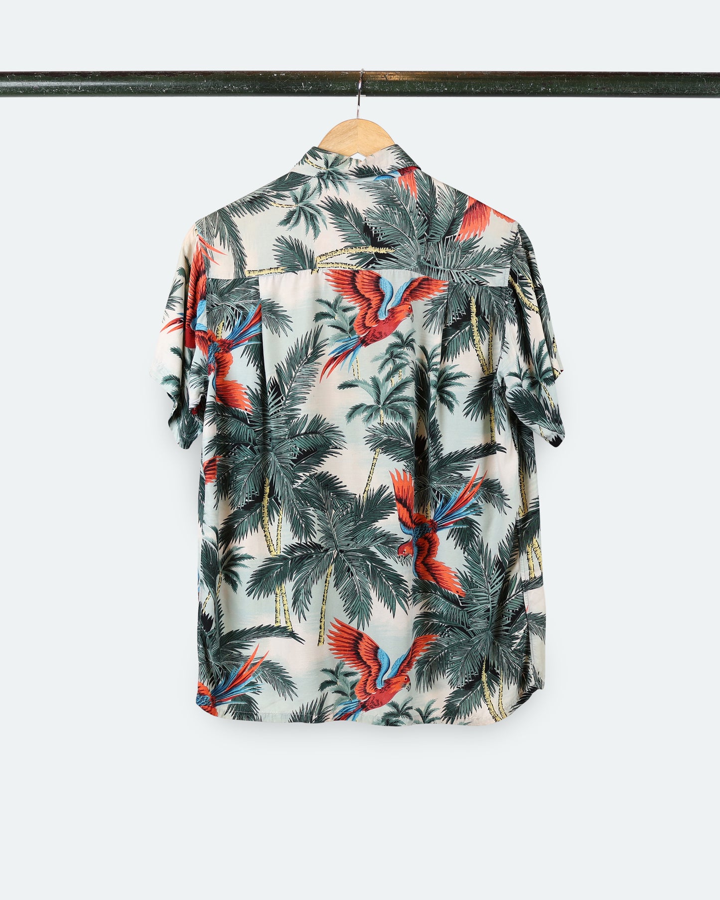 60s Penny Parrot Tiki Button Down