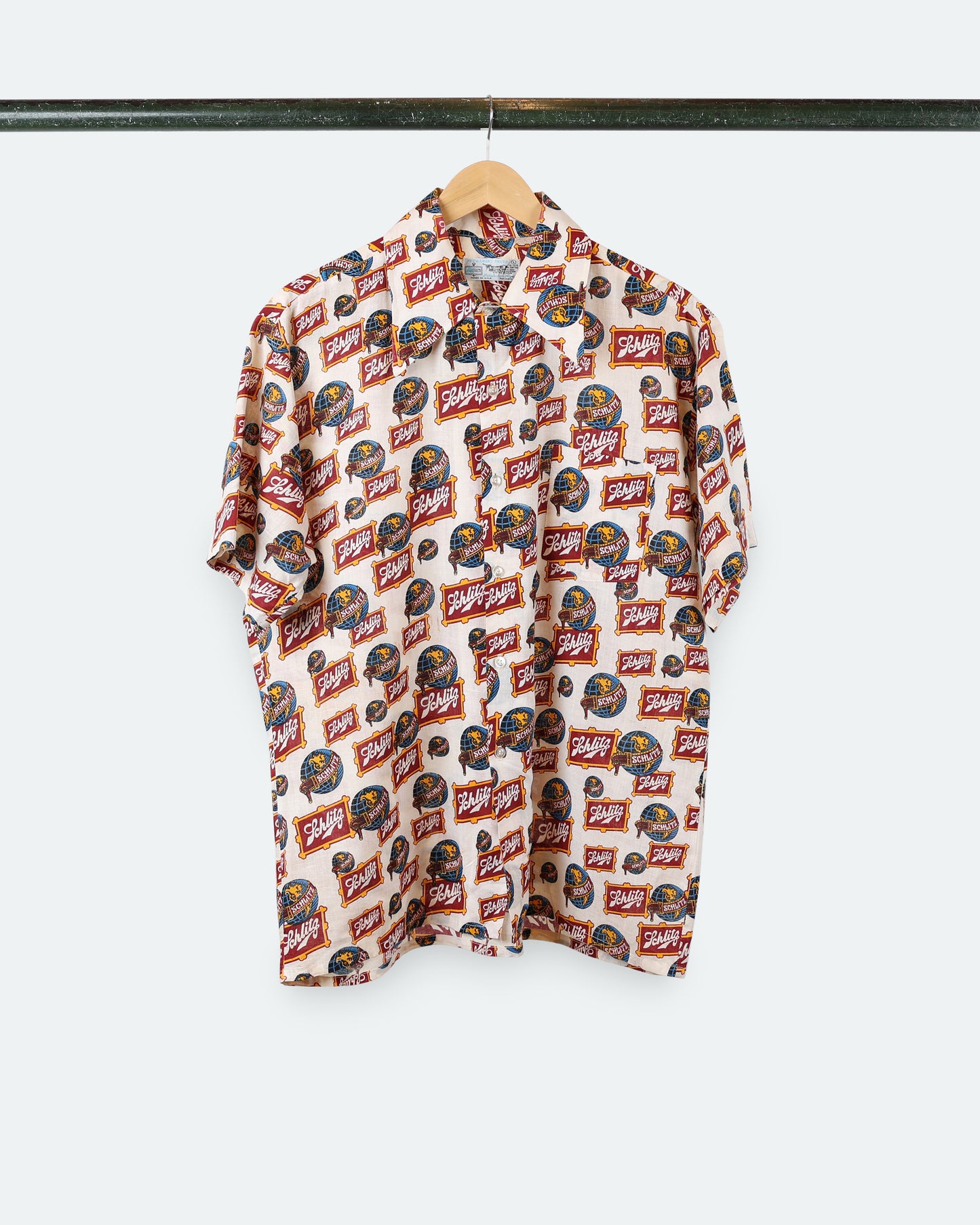 Vintage Schlitz Brewing Button Down