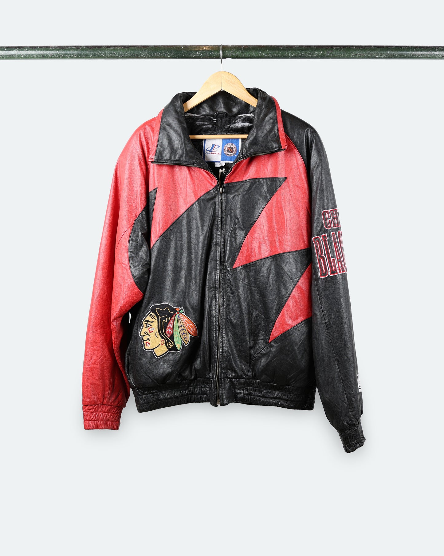 90s Chicago Blackhawks Leather Bomber