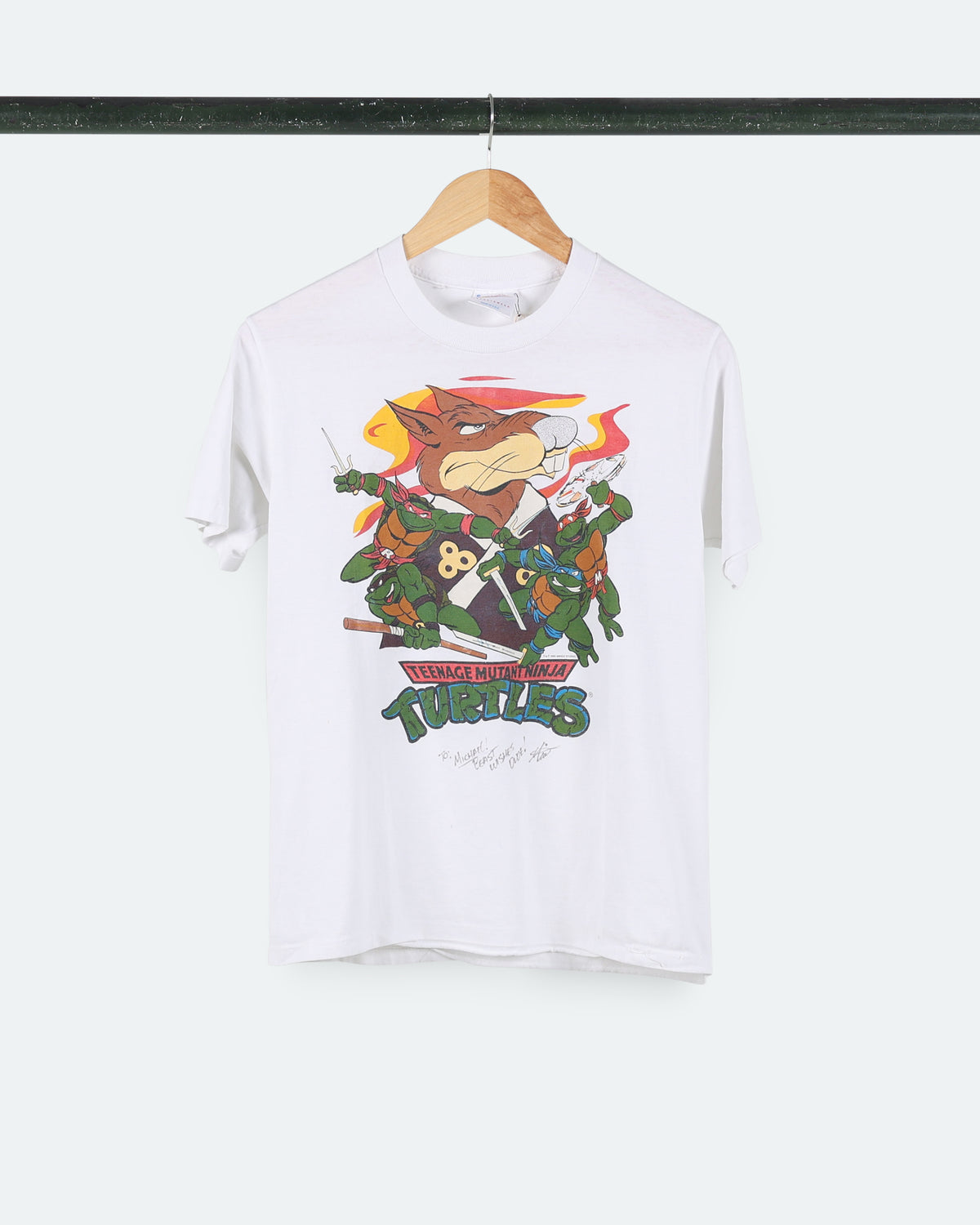 1989 Signed Ninja Turtles Tee