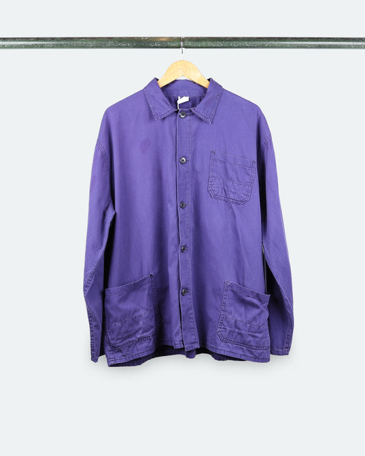 Vintage French Chore Workwear Coat *Purple