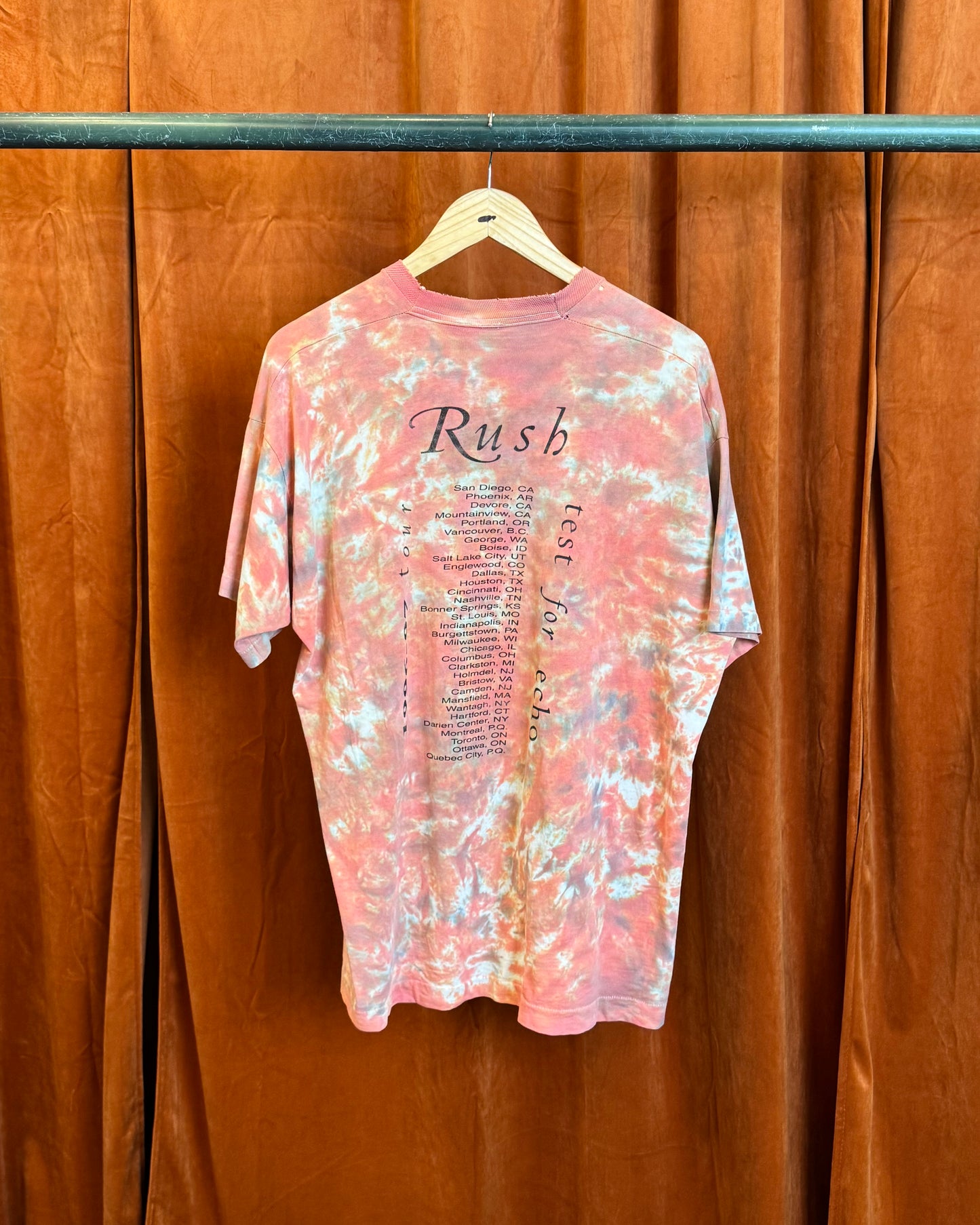 1996 Rush 'Test For Echo' Tour Tee