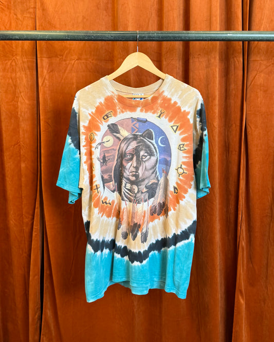 1996 Liquid Blue Native Wolf Tie-Dye