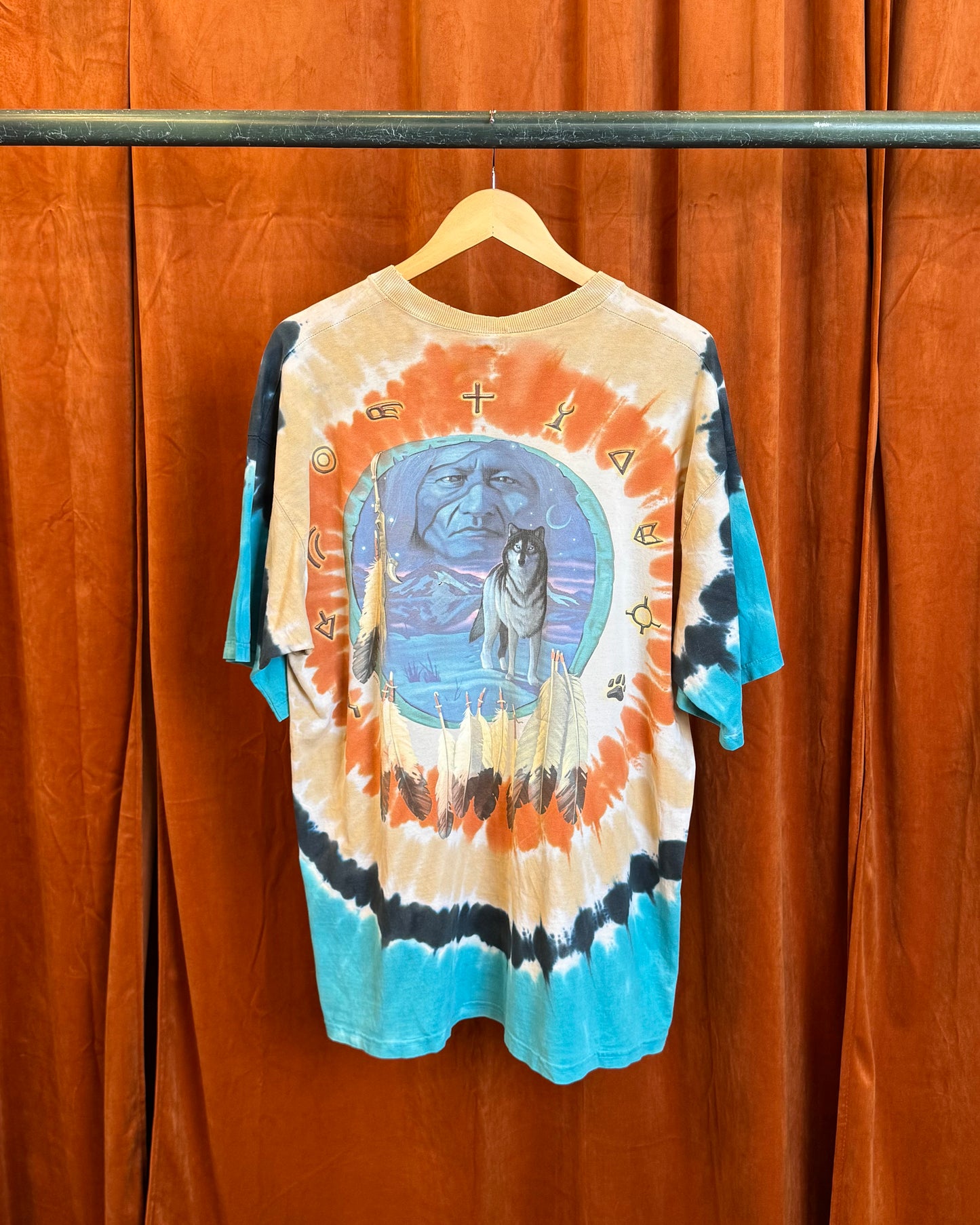 1996 Liquid Blue Native Wolf Tie-Dye