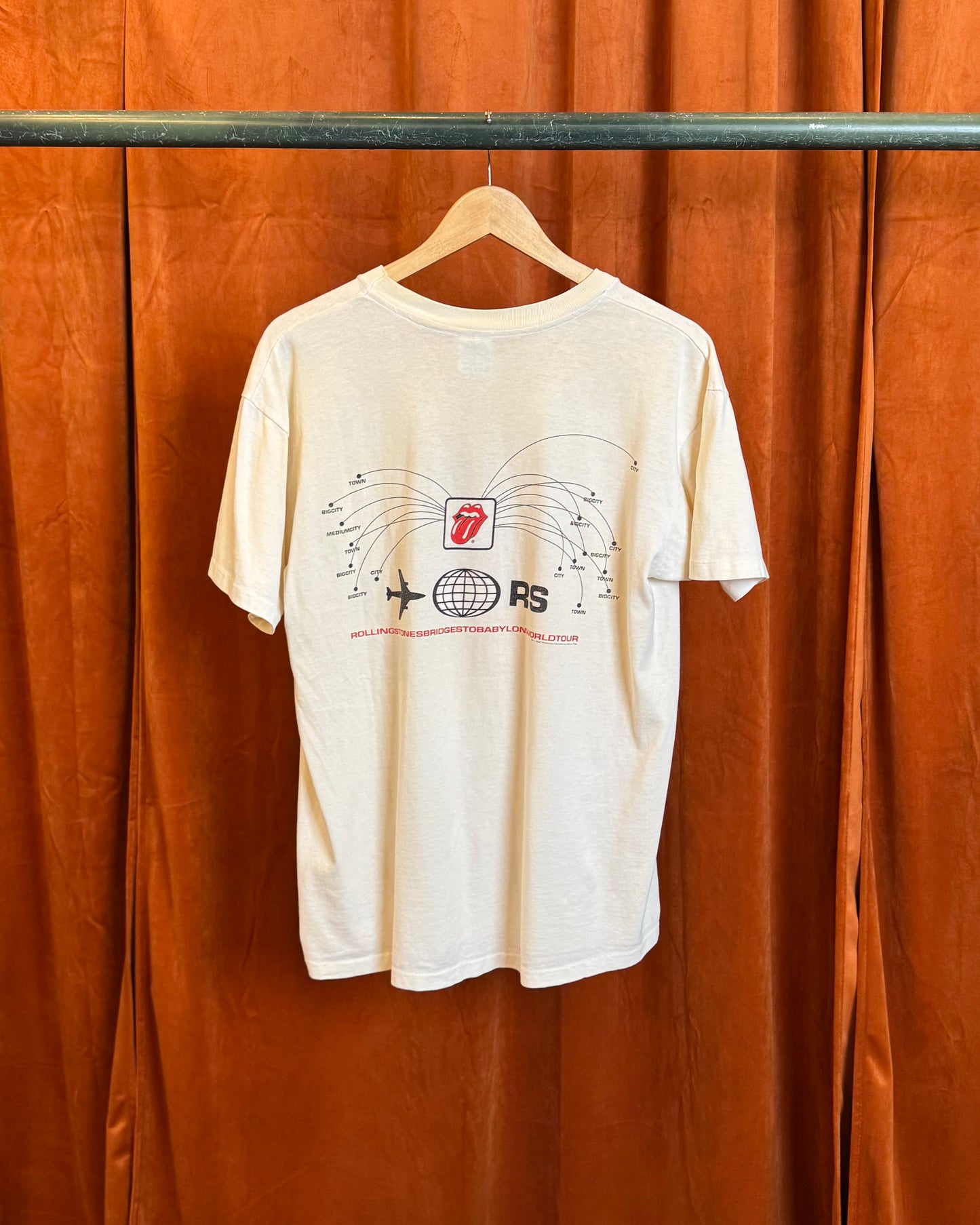 1997 Rolling Stones Bridges To Babylon World Tour Tee