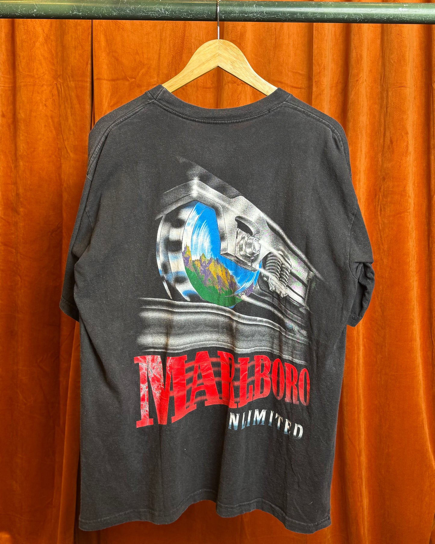 90s Marlboro Unlimited Train Pocket Tee
