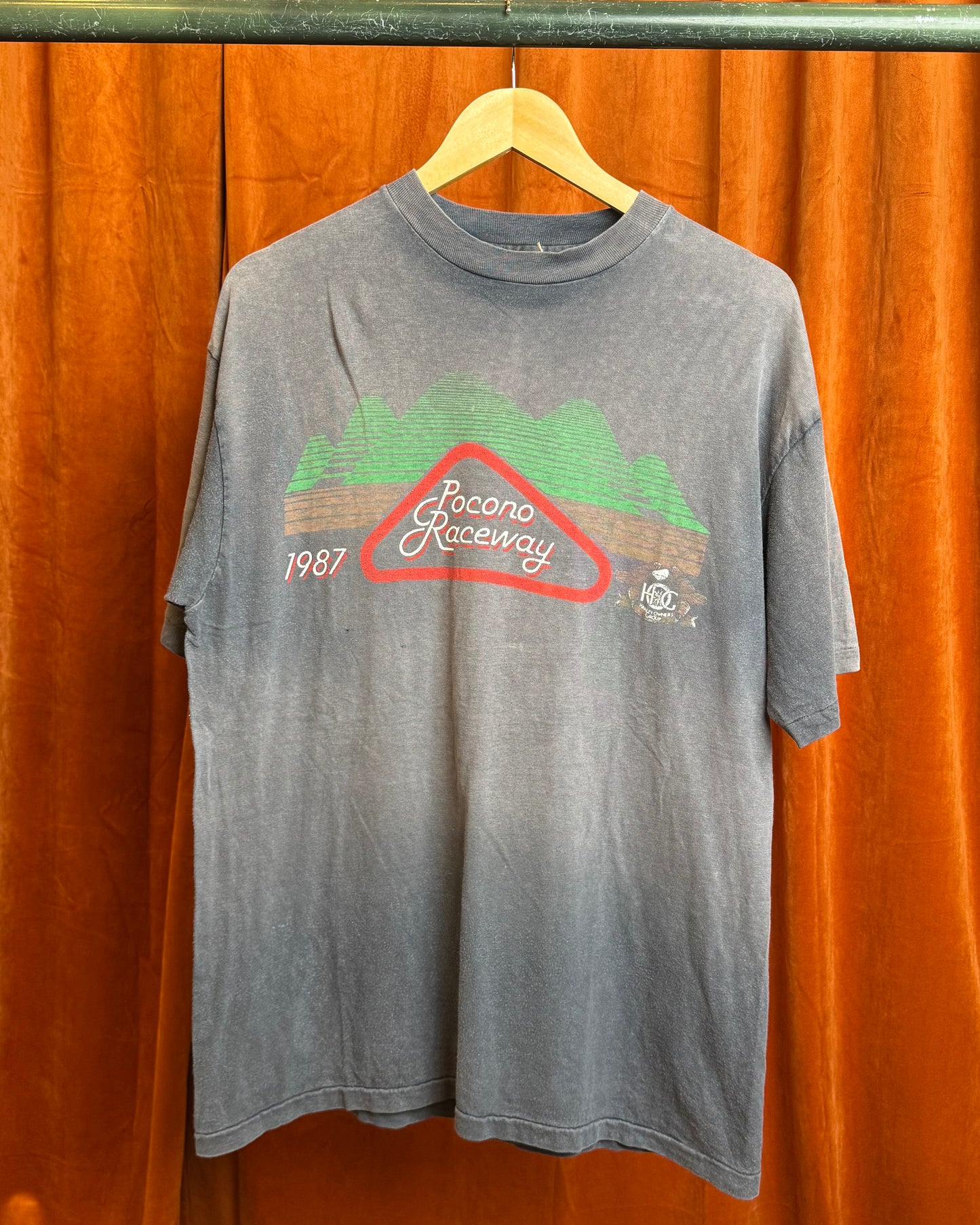 1987 Harley Davidson Pocono Raceway Tee