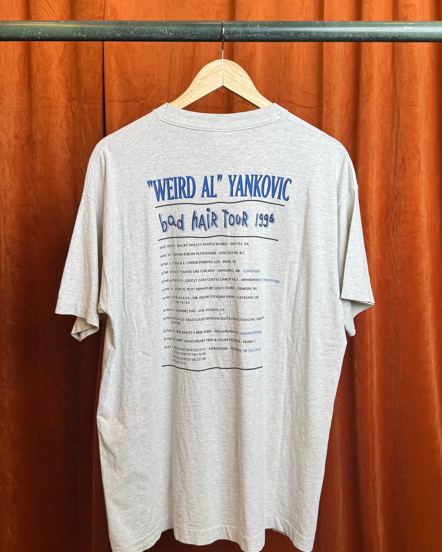 1996 'Weird Al' Yankovic Bad Hair Tour