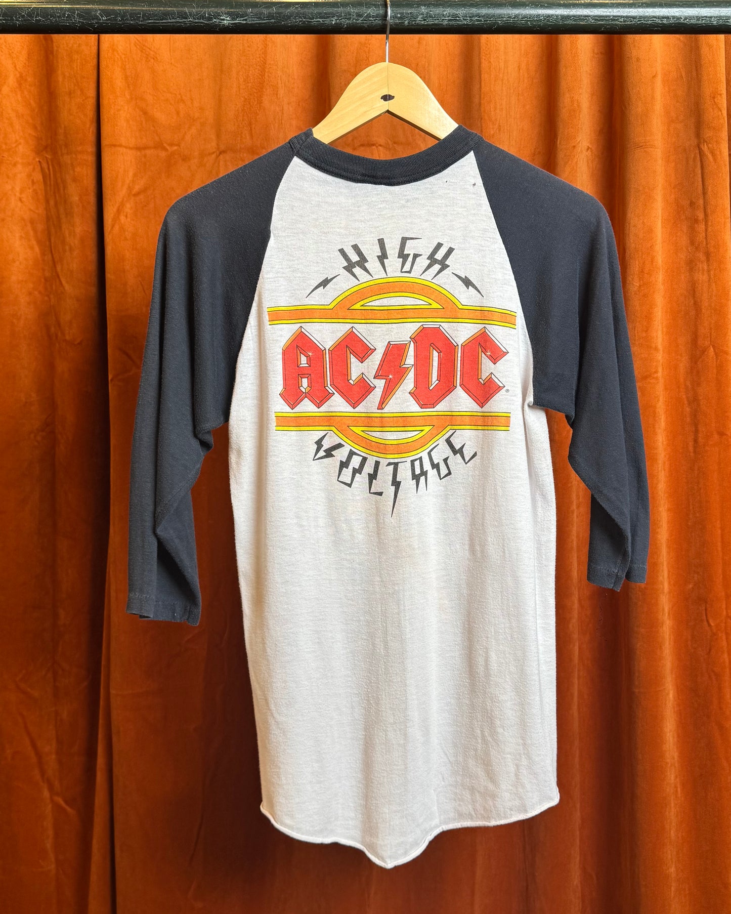 70s AC/DC High Voltage Raglan