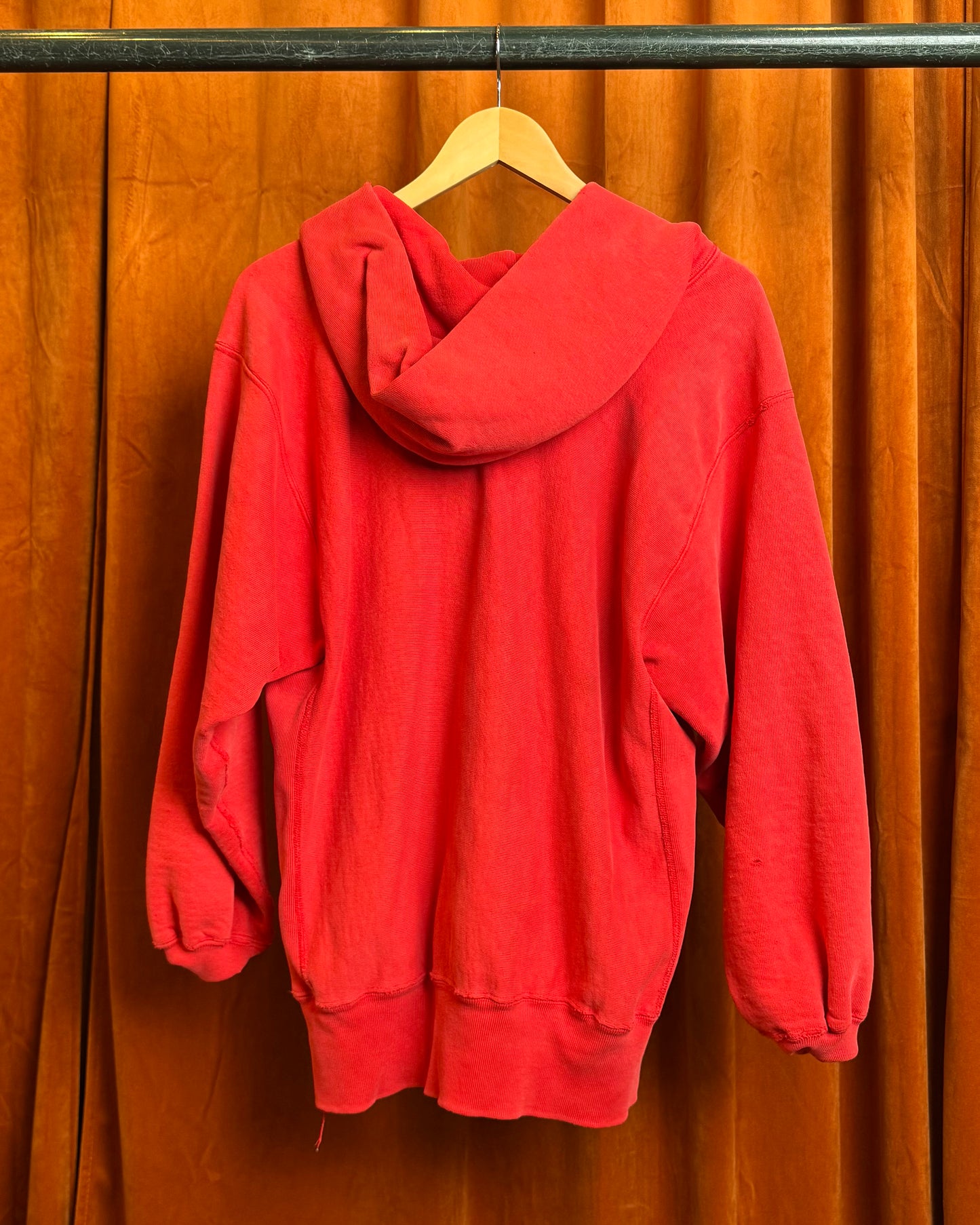 80s Champion Reverse Weave Benet Red Wings Hoodie